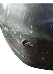 PARACHOQUE TRASEIRO PRISMA 2012 A 2016 ORIGINAL DETALHE