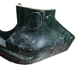 PARACHOQUE TRASEIRO HONDA CR-V 2010 A 2011 ORIGINAL DETALHE