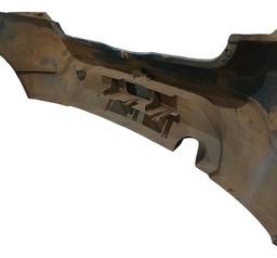 PARACHOQUE TRASEIRO SANDERO 2008 A 2014 DETALHE