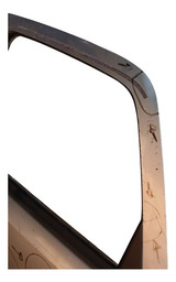 PORTA TRASEIRA ESQUERDA MERIVA PRATA 2002 A 2012 DETALHE