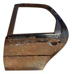 Porta Traseira Esquerda Siena 2005 A 2010 Detalhe