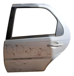 Porta Traseira Esquerda Palio Bbb 2010 A 2015 Detalhe