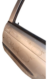 PORTA TRASEIRA ESQUERDA SCENIC 2001 A 2004 COMPLETA DETALHE