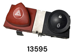 Botão Alerta Trava Porta Renault Megane 2007/11 13595