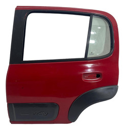 Porta Traseira Esquerda Uno Way 2011 A 2021 C/ Furo Moldura Vermelho