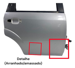 PORTA TRASEIRA DIREITA FIESTA 2003 A 2014 PRATEADO