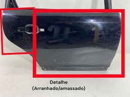 PORTA TRASEIRA DIREITA C4 PALLAS 2008 A 2013 PRETO