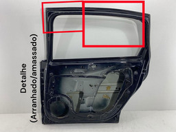 PORTA TRASEIRA DIREITA C4 PALLAS 2008 A 2013 PRETO