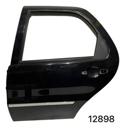 Porta Traseira Esquerda Fiat Siena 2006/2010 Preto
