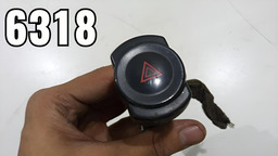 Botão Pisca Alerta Logan 2010 2517405 *6318 Cx127 Preto