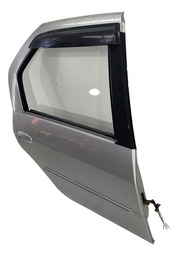 PORTA TRASEIRA DIREITA RENAULT LOGAN 2008 A 2013 PRATEADO