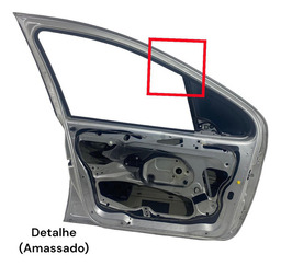 PORTA DIANTEIRA ESQUERDA PEUGEOT 307 2001 A 2012 PRATEADO