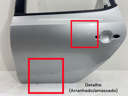 PORTA TRASEIRA ESQUERDA HYUNDAI I30 HATCH 2010 A 2012 PRATEADO