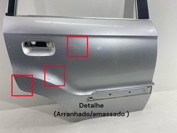 PORTA TRASEIRA DIREITA KIA SOUL 2010 A 2014 PRATEADO