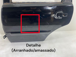 PORTA TRASEIRA ESQUERDA CITROEN C3 2003 A 2012 PRETO