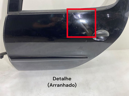 PORTA TRASEIRA ESQUERDA PEUGEOT 206 207 PASSION PRETO