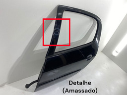 PORTA TRASEIRA ESQUERDA PEUGEOT 206 207 PASSION PRETO