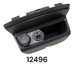 Porta Objetos Entrada Usb/aux Peugeot 207 13/17 9800632777 Preto