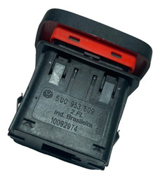 BOTÃO PISCA ALERTA VW GOL G5 G6 G7 G8 5U0953609 *13149 CX22 PRETO