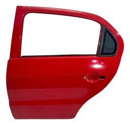 Porta Traseira Esquerda Gol Voyage G5 G6 G7 G8 Vermelho