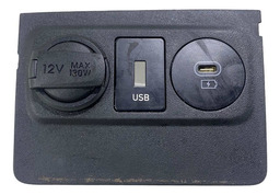 Moldura Entrada Carregador Usb Acendedor Hb20 2023 2024 Preto