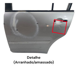PORTA TRASEIRA ESQUERDA TIIDA SEDAN 2008 A 2013 PRATEADO