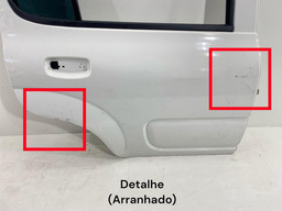 PORTA TRASEIRA DIREITA UNO 2011 A 2021 S/ FURO MOLDUR BRANCO
