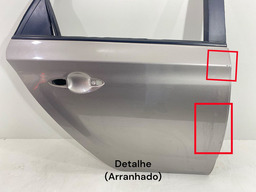 PORTA TRASEIRA DIREITA HB20 HATCH 2013 A 2019 CINZA-ESCURO