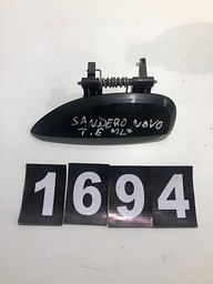 MAÇANETA TRASEIRA ESQUERDA RENAULT SANDERO 2020 *1694 CX025 PRETO