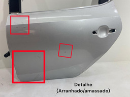 PORTA TRASEIRA ESQUERDA HYUNDAI I30 HATCH 2010 A 2012 PRATEADO