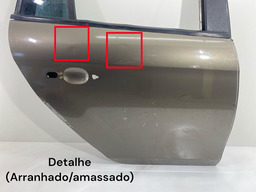 PORTA TRASEIRA DIREITA BRAVO 2011 A 2016 MARROM-ESCURO