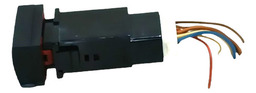 BOTÃO PISCA ALERTA HYUNDAI SANTA FÉ 2007 2008 A 2012 PRETO