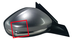 RETROVISOR DIREITO PEUGEOT 208 2021 A 2024 C/ PISCA