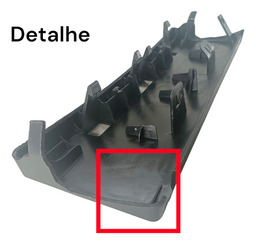SUPORTE DE PLACA PEUGEOT 207 2009 2010 2011 2012 A 2014 PRETO