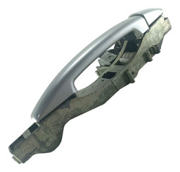 MAÇANETA EXTERNA PORTA TRASEIRA LADO ESQ PEUGEOT 208 2013 19 PRATEADO TRASEIRA