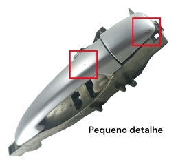 MAÇANETA EXTERNA PORTA TRASEIRA LADO ESQ PEUGEOT 208 2013 19 PRATEADO TRASEIRA