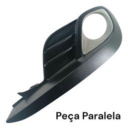 Moldura Farol Milha Fiat Gran Siena 12/20 Direito Paralelo Preto Direito