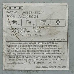RÁDIO CD MP3 HYUNDAI TUCSON 2004 A 2016 PRETO