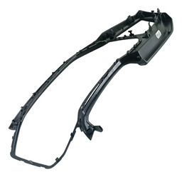 MOLDURA PAINEL INSTRUMENTOS CANELADO VW POLO 1.0 2023 A 2024 CINZA-ESCURO