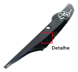 MOLDURA TAMPA TRASEIRA TOYOTA YARIS HATCH 2020 - 2024 PRETO