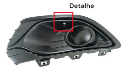 GRADE FAROL DE MILHA ESQUERDO RENAULT LOGAN 2015 2016 A 2019 PRETO