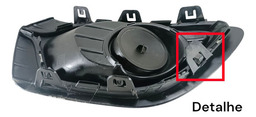 GRADE FAROL DE MILHA ESQUERDO RENAULT LOGAN 2015 2016 A 2019 PRETO