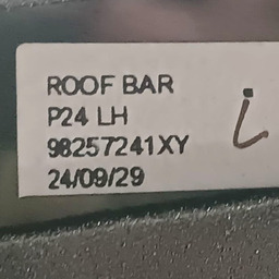 PAR RACK TETO DIREITO ESQUERDO PEUGEOT 2008 2024 2025 PRETO