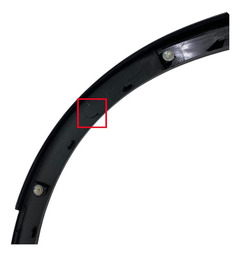 APLIQUE PARALAMA TRASEIRO ESQUERDO FORD TERRITORY 2024 2025 TRASEIRA ESQUERDA