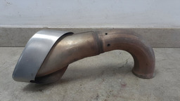 PONTEIRA ESCAPAMENTO PORSCHE CAYENNE 2005 A 2009 ORIGINAL PRATEADO