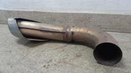PONTEIRA ESCAPAMENTO PORSCHE CAYENNE 2005 A 2009 ORIGINAL PRATEADO