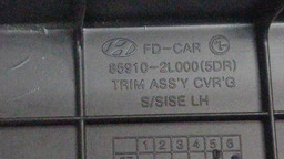 SUPORTE BAGAGITO LADO ESQUERDO HYUNDAI I30 2.0 2011 PRETO