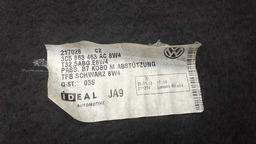 TAMPA ESTEPE PORTA MALAS VW PASSAT TSI 2013 2014