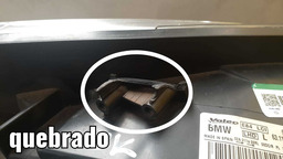 FAROL ESQUERDO P/XENOM BMW X1 2015 COM DETALHE