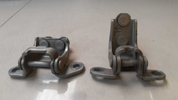 PAR DOBRADIÇAS TRASEIRA ESQUERDA HONDA FIT 2004 2005